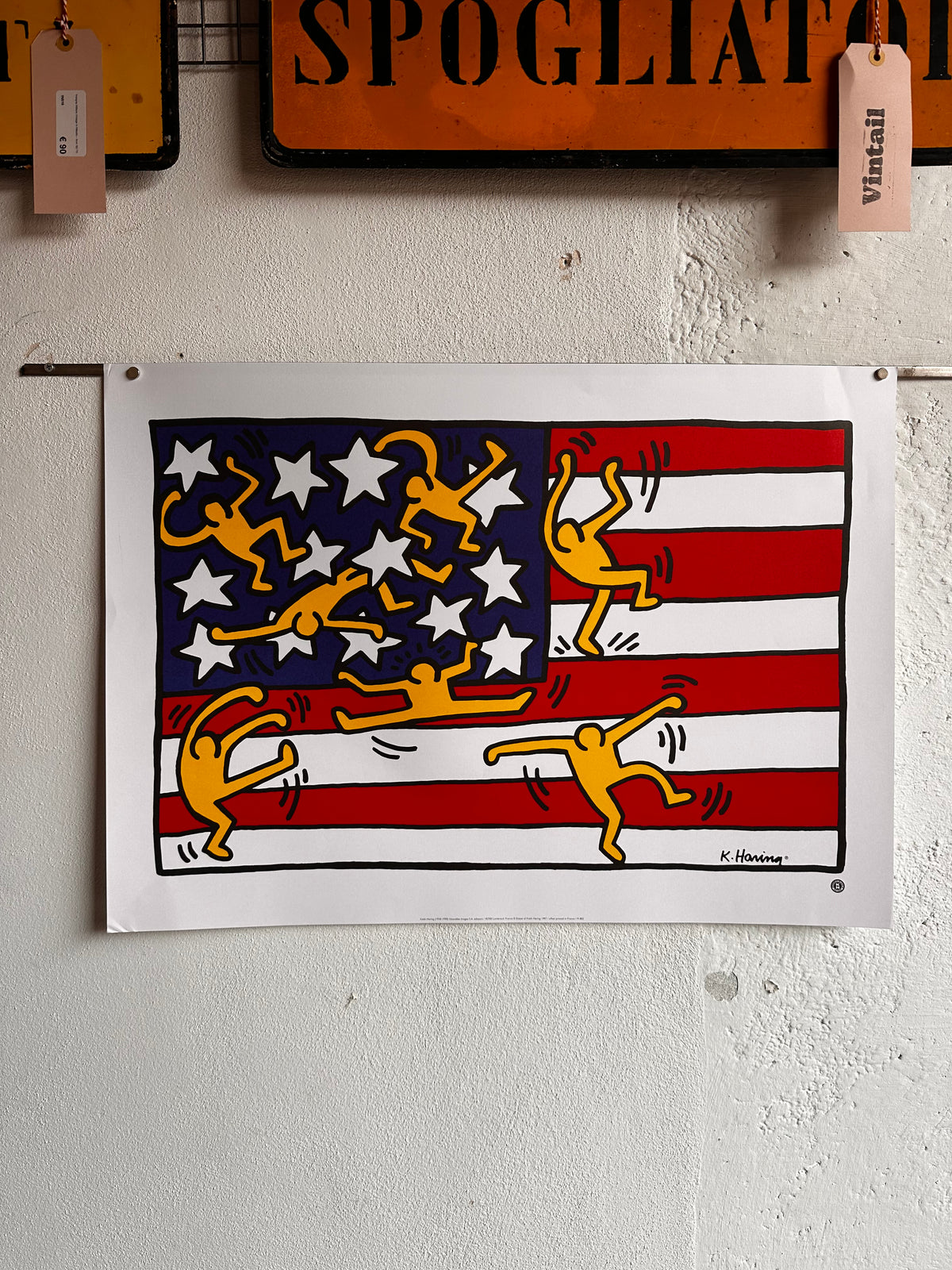 Manifesto Keith Haring 1997 - offset Nouvelles Images autorizzata Fondazione