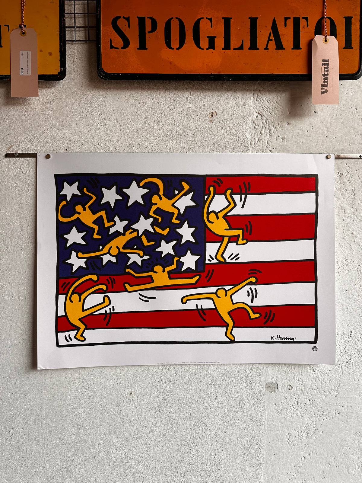 Manifesto Keith Haring 1997 - offset Nouvelles Images autorizzata Fondazione
