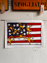 Manifesto Keith Haring 1997 - offset Nouvelles Images autorizzata Fondazione