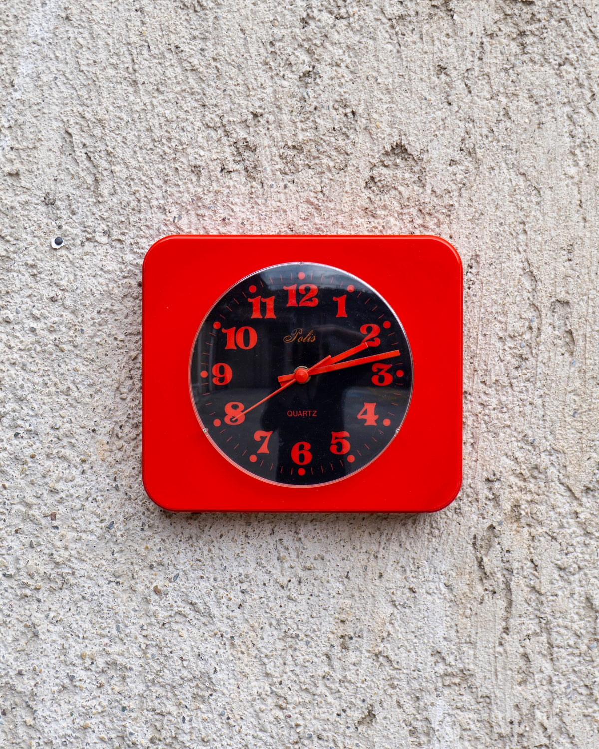 Orologio vintage Polis rosso e nero – 1980
