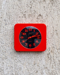 Orologio vintage Polis rosso e nero – 1980