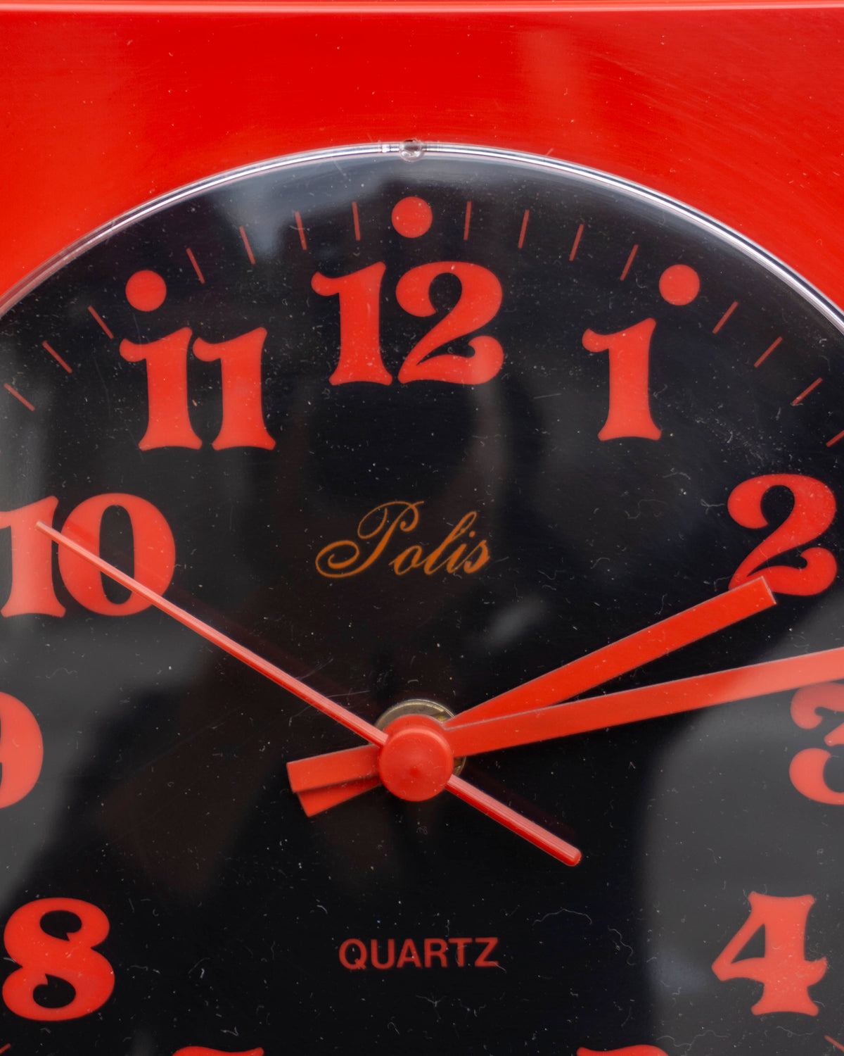 Orologio vintage Polis rosso e nero – 1980