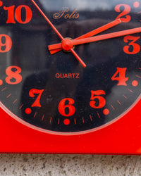 Orologio vintage Polis rosso e nero – 1980
