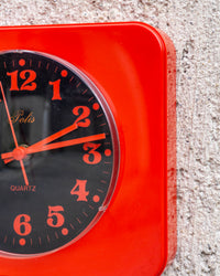 Orologio vintage Polis rosso e nero – 1980