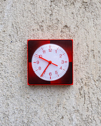 Orologio vintage rosso e nero scozzese – 1980