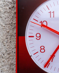 Orologio vintage rosso e nero scozzese – 1980