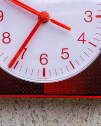 Orologio vintage rosso e nero scozzese – 1980