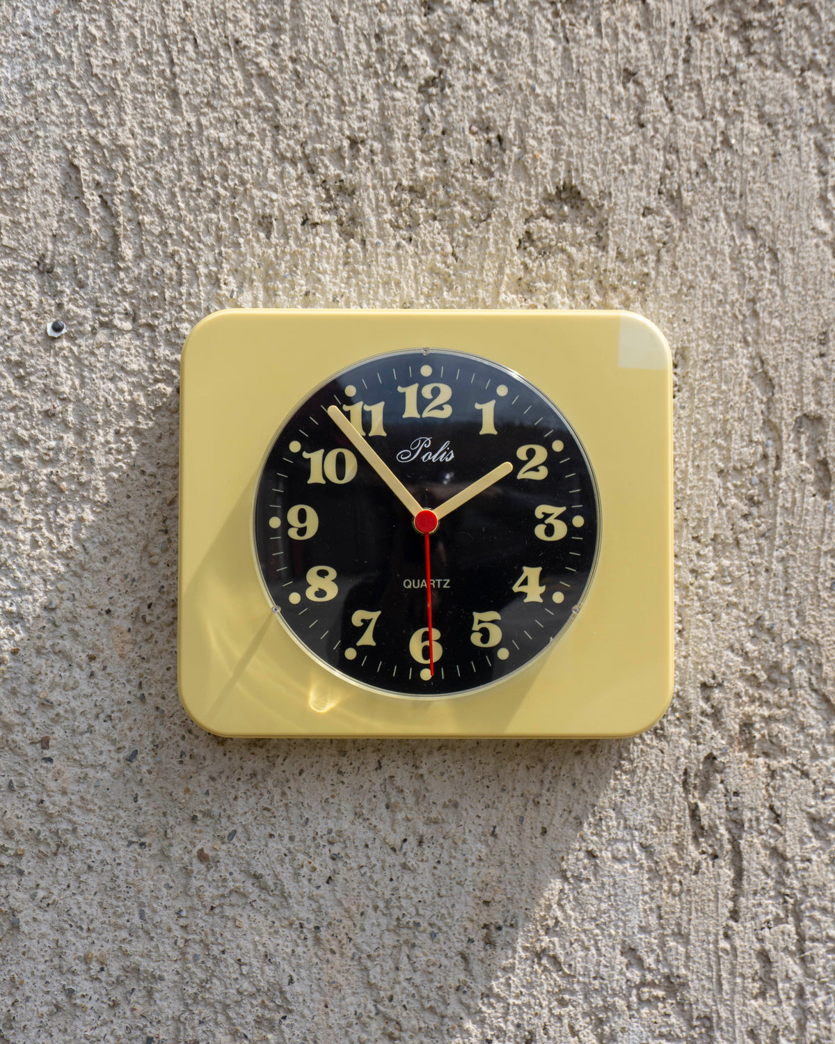 Orologio vintage Polis crema e nero – 1980