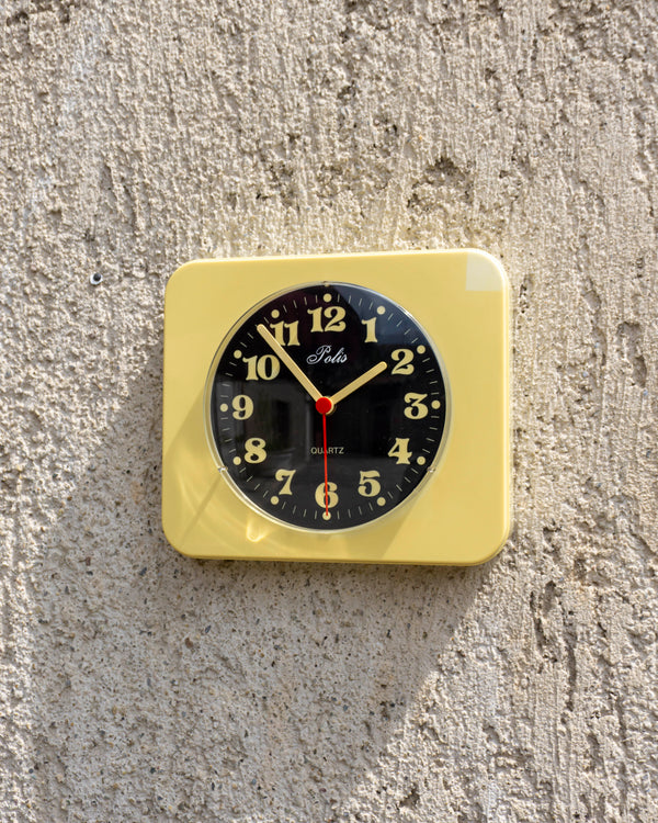 Orologio vintage Polis crema e nero – 1980
