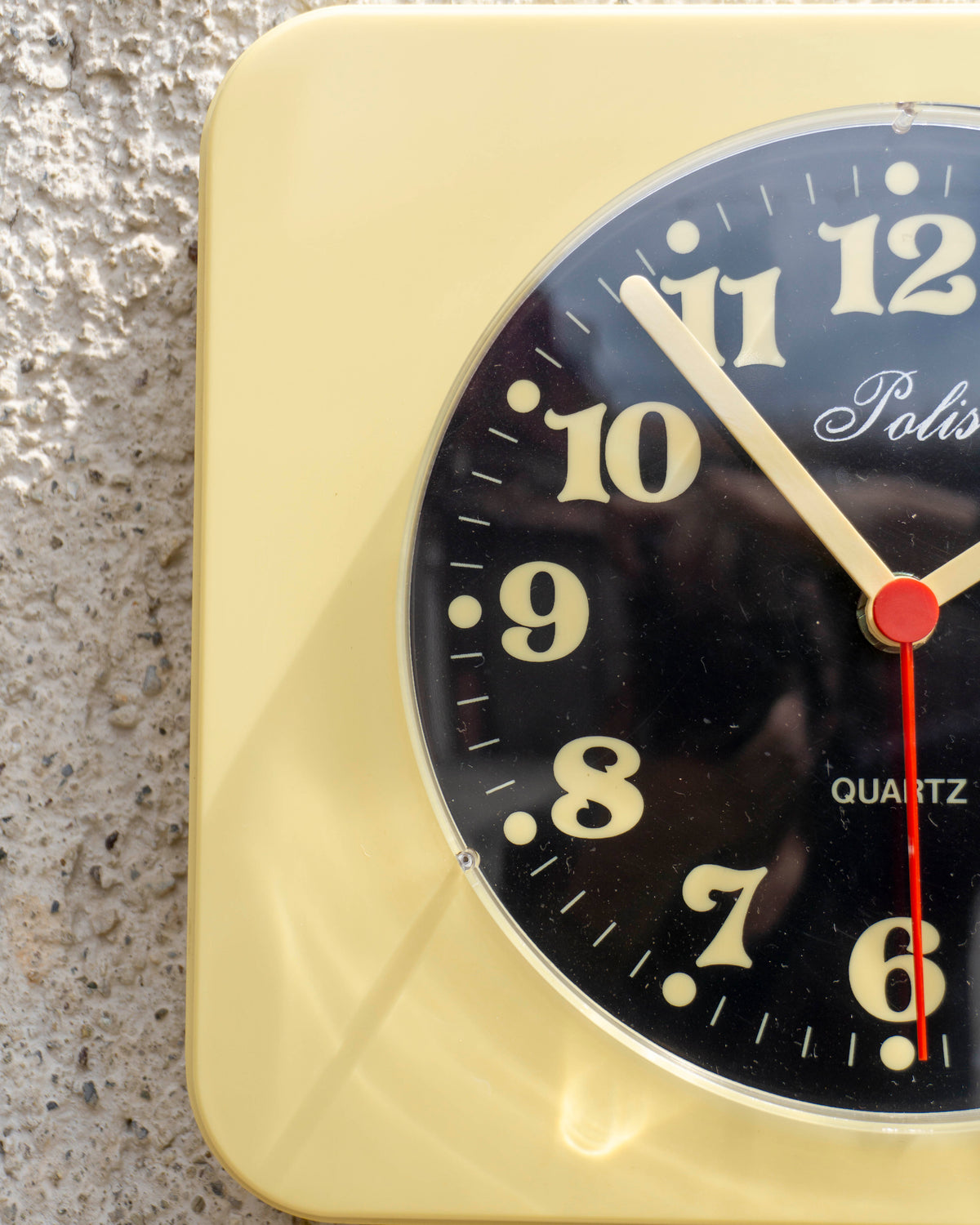Orologio vintage Polis crema e nero – 1980