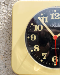 Orologio vintage Polis crema e nero – 1980
