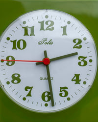 Orologio vintage Polis verde con quadrante bianco – 1980