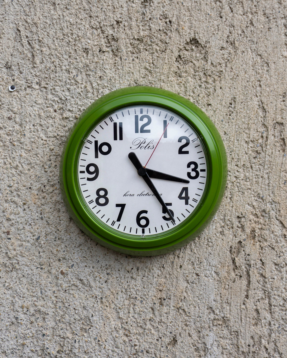 Orologio vintage Polis verde bombato rotondo – 1980