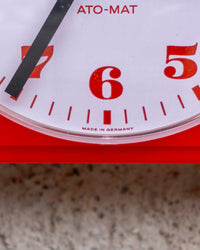 Orologio vintage Diehl rosso in plastica – 1970