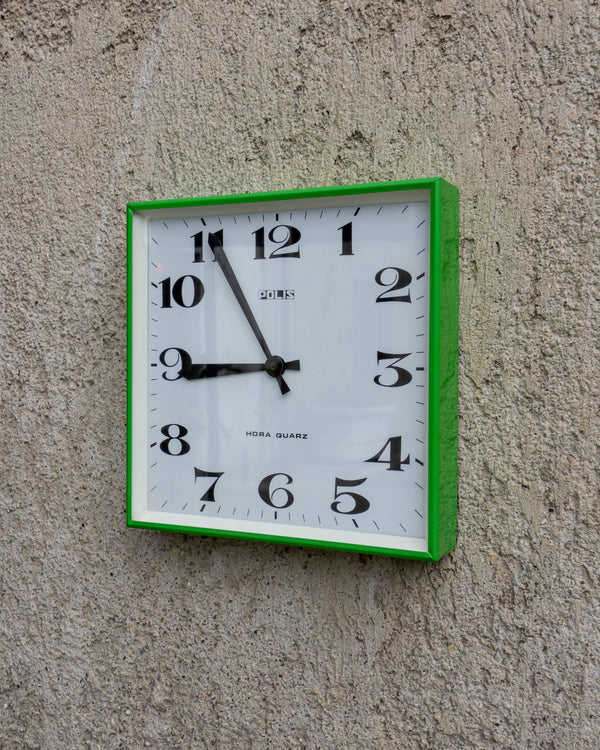 Orologio vintage Polis verde industriale – 1970/1980