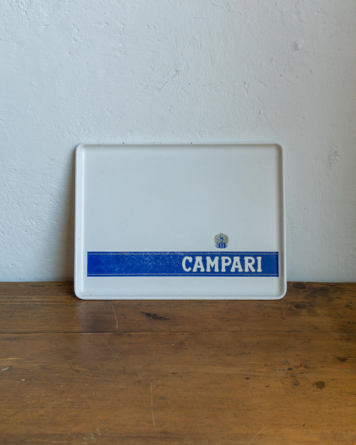 Vassoio vintage Campari bianco in bachelite – 1970