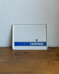 Vassoio vintage Campari bianco in bachelite – 1970