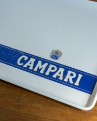 Vassoio vintage Campari bianco in bachelite – 1970