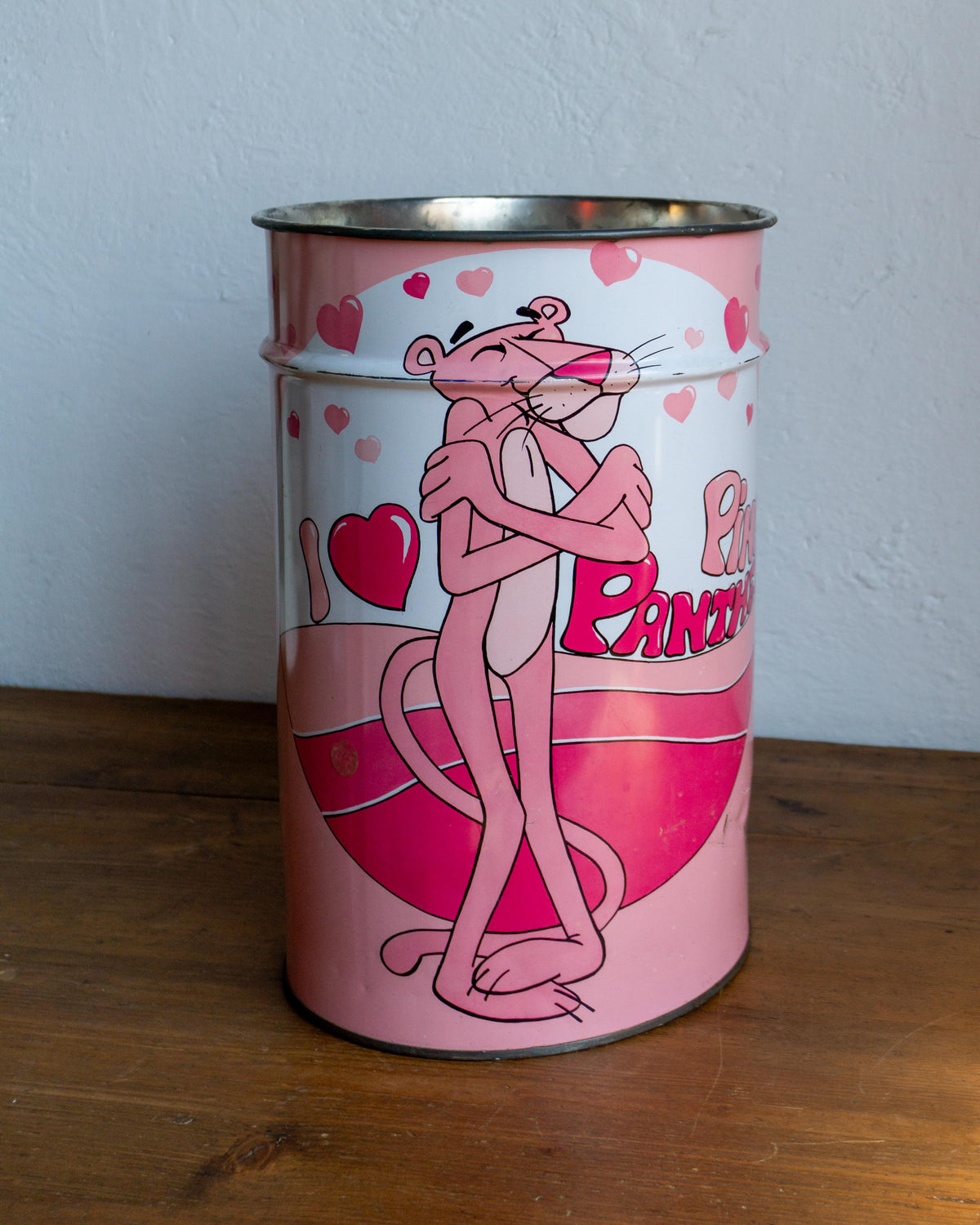 Bidone Latta La Pantera Rosa 1984 Vintage