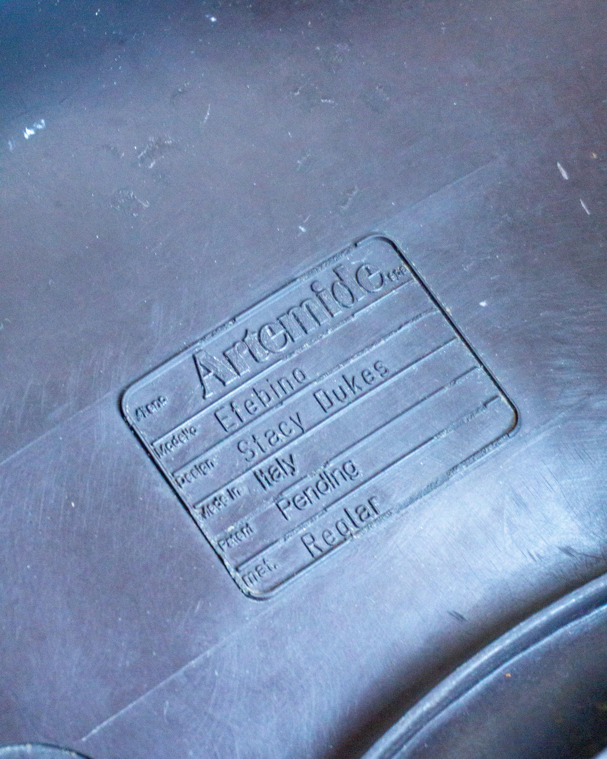 Coppia poltroncine vintage Efebino Stacy Dukes Artemide marroni – 1970