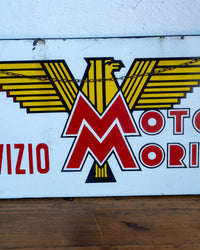 Insegna vintage smaltata Moto Morini Servizio – 1960