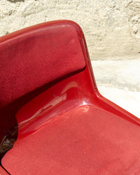 Sedia vintage Modus Tecno Osvaldo Borsani bordeaux – 1970