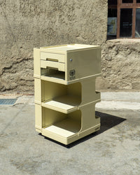 Carrello vintage Giovanni Pelis per Stile Neolt in ABS crema – 1960