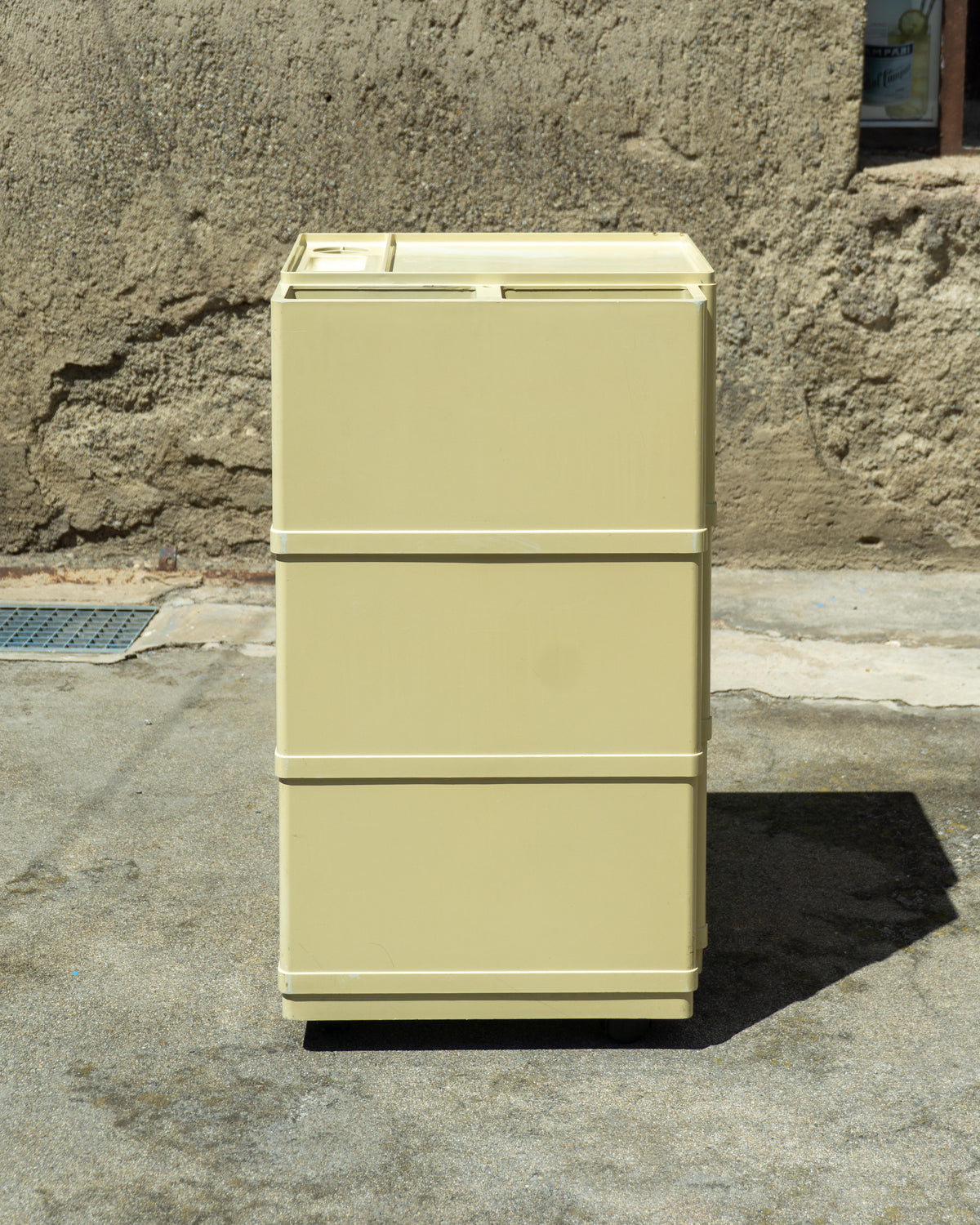 Carrello vintage Giovanni Pelis per Stile Neolt in ABS crema – 1960