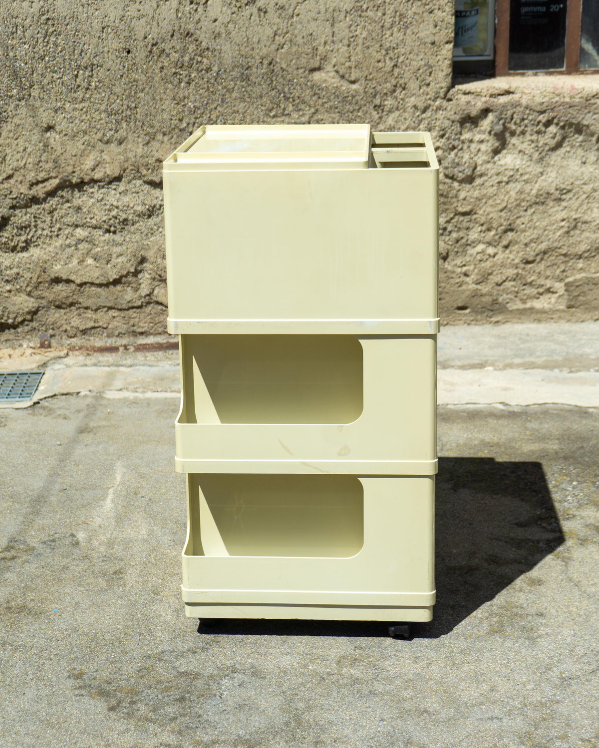 Carrello vintage Giovanni Pelis per Stile Neolt in ABS crema – 1960