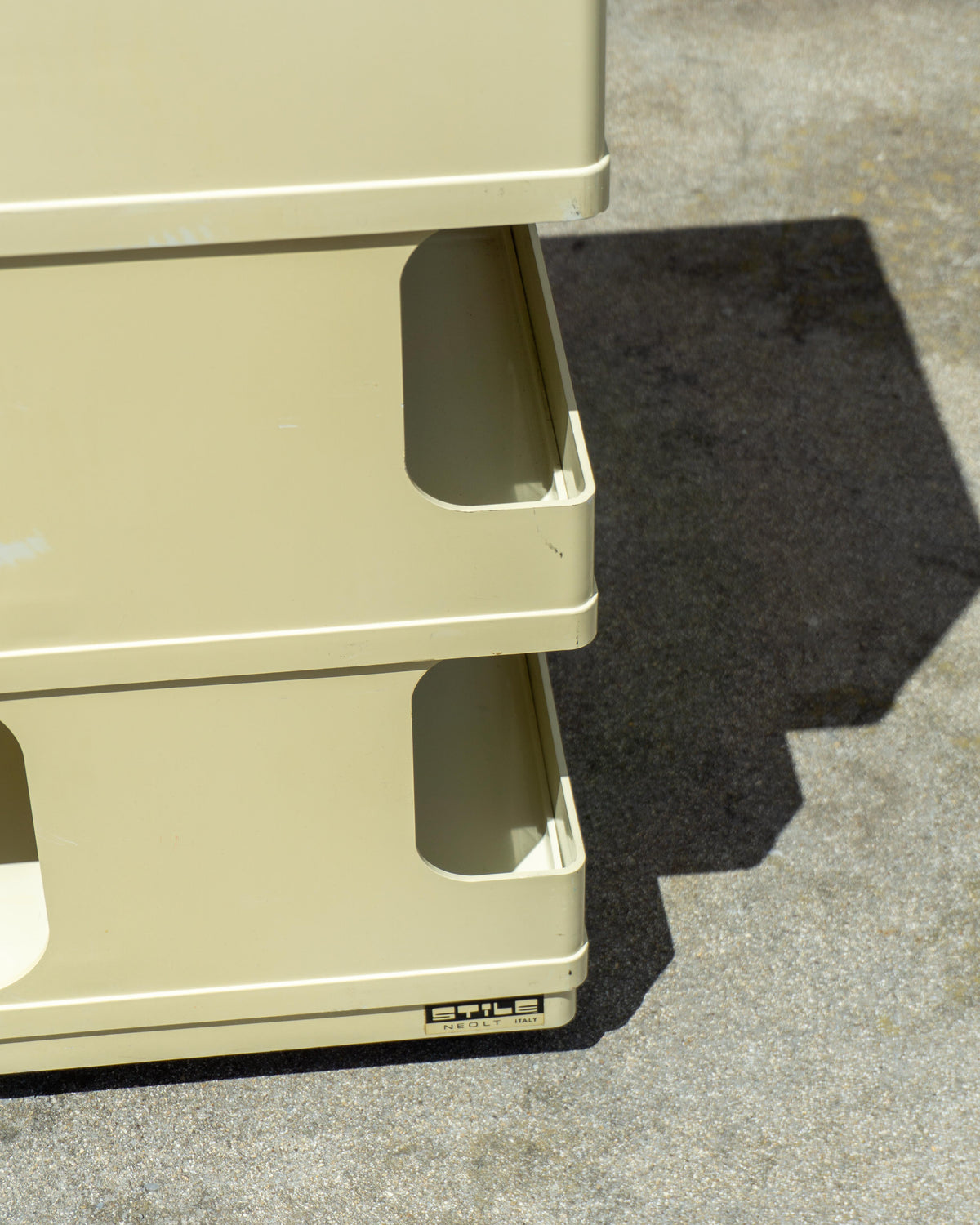 Carrello vintage Giovanni Pelis per Stile Neolt in ABS crema – 1960
