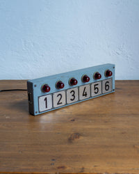 Insegna vintage industriale francese luminosa da montacarichi – 1960