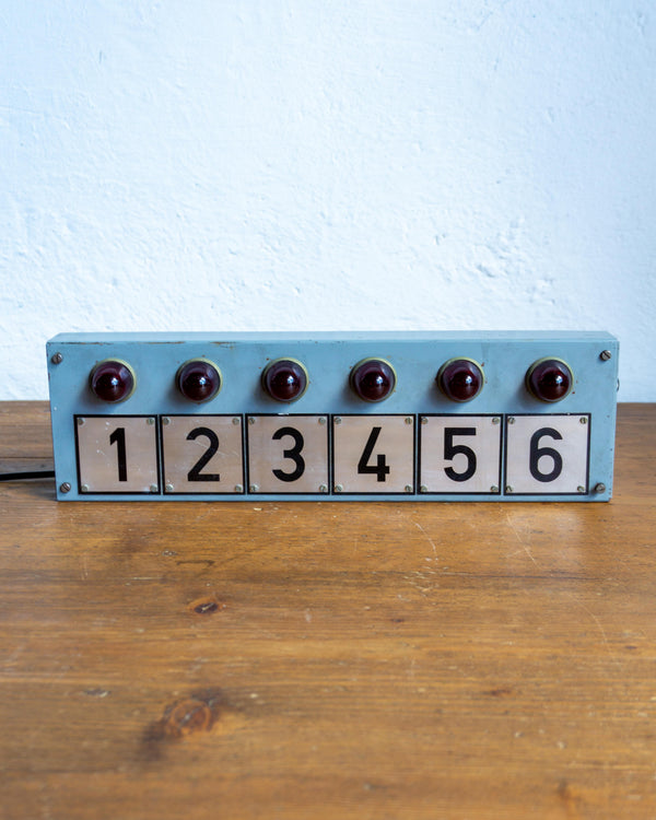 Insegna vintage industriale francese luminosa da montacarichi – 1960