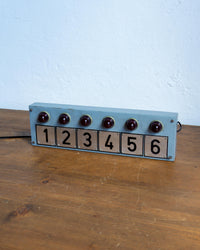 Insegna vintage industriale francese luminosa da montacarichi – 1960