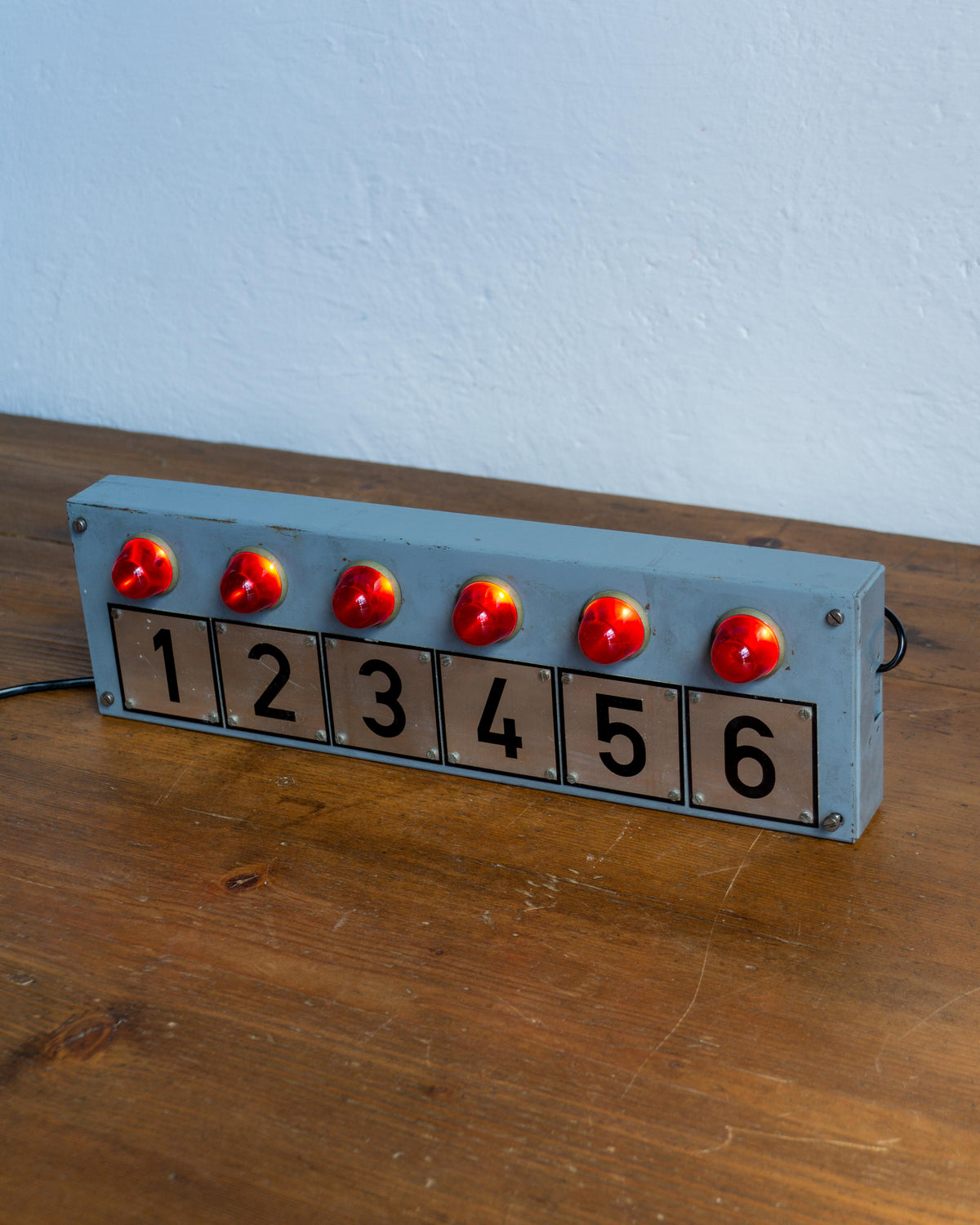 Insegna vintage industriale francese luminosa da montacarichi – 1960