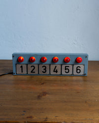 Insegna vintage industriale francese luminosa da montacarichi – 1960