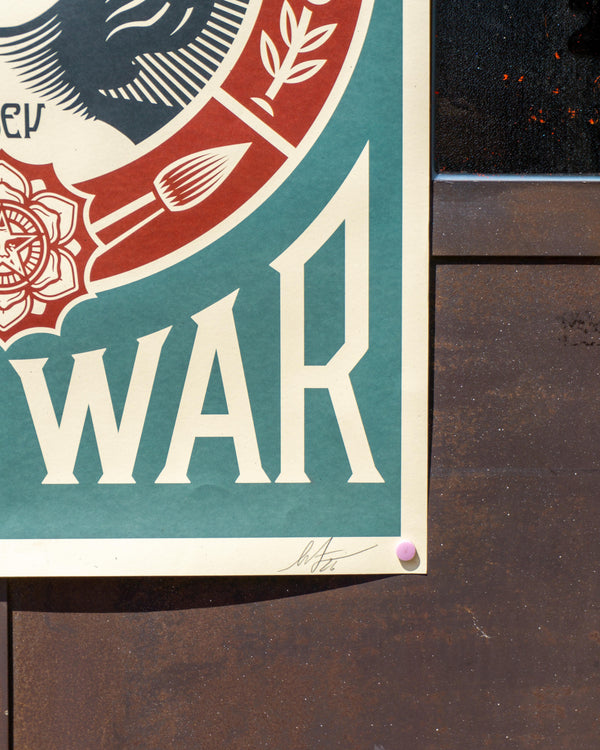 MAKE ART NOT WAR – Litografia Offset OBEY ( versione blue )
