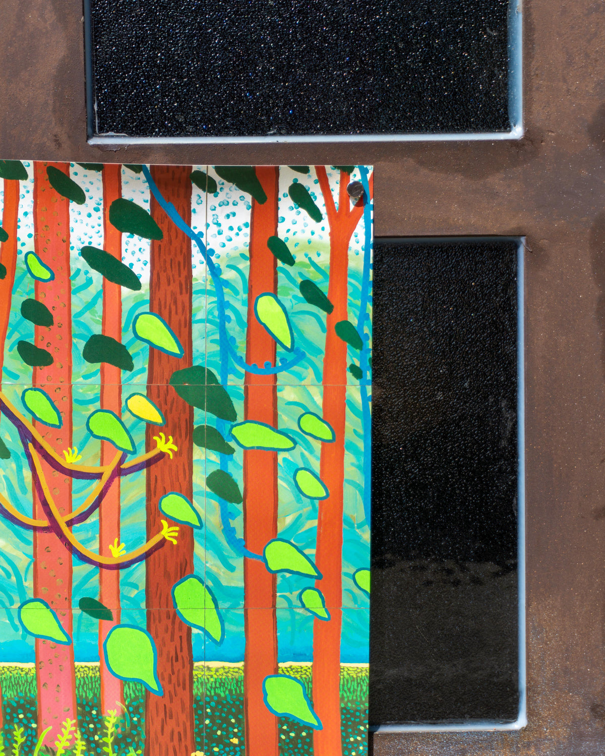 David Hockney – The Arrival of Spring in Woldgate, East Yorkshire in 2011 – Manifesto originale mostra Tokyo 2023