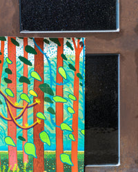 David Hockney – The Arrival of Spring in Woldgate, East Yorkshire in 2011 – Manifesto originale mostra Tokyo 2023