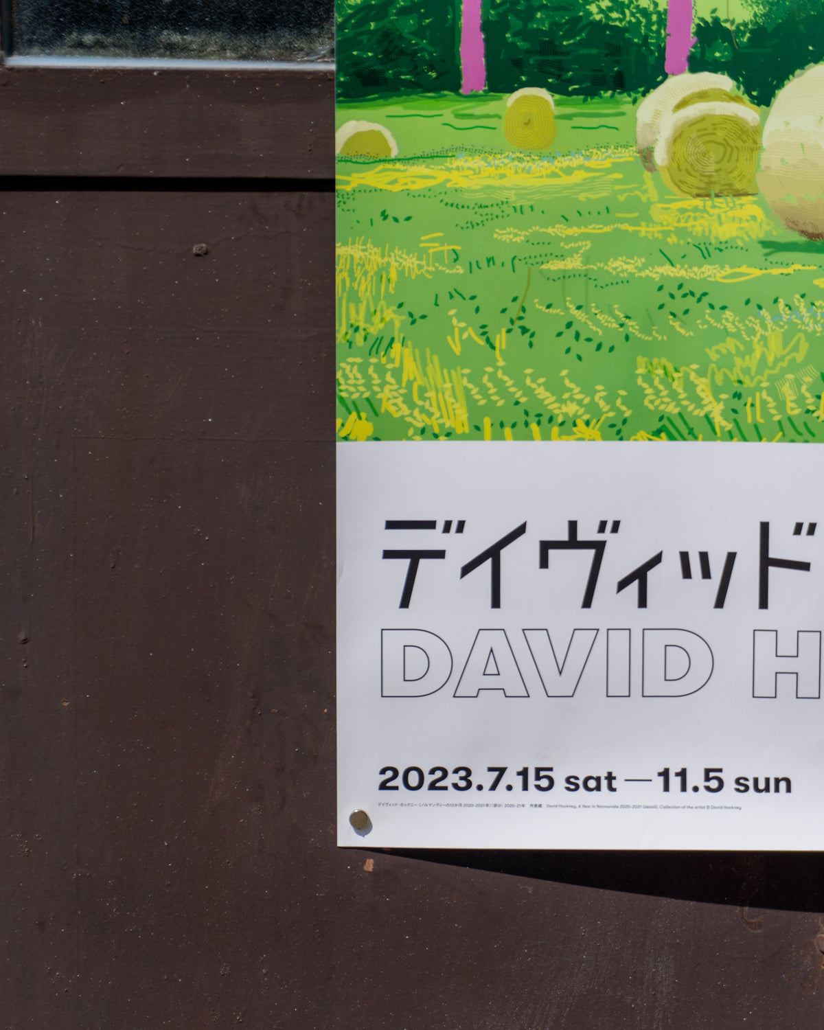 David Hockney – A Year in Normandie 2020–2021 – Manifesto originale mostra Tokyo 2023