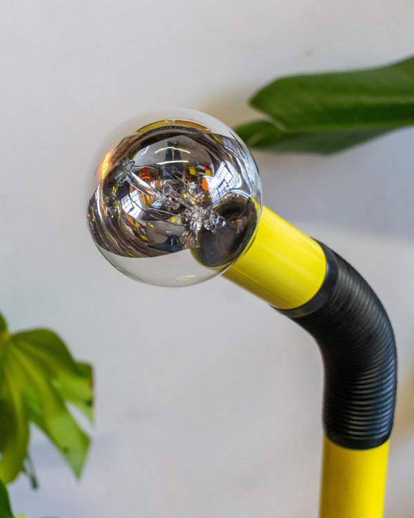 Lampada Da Terra Space Age Anni '70 Gialla – Attribuita A Targetti Sankey