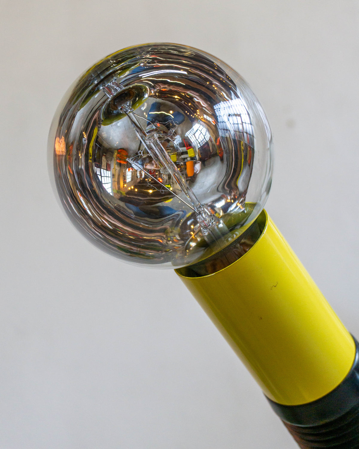 Lampada Da Terra Space Age Anni '70 Gialla – Attribuita A Targetti Sankey