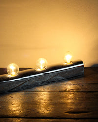 Lampada da parete vintage cromata a cinque luci – Francia