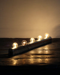Lampada da parete vintage cromata a cinque luci – Francia