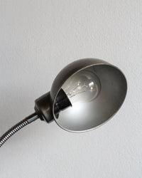 Lampada vintage snodabile argento con base tonda – 1960