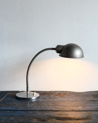 Lampada vintage snodabile argento con base tonda – 1960
