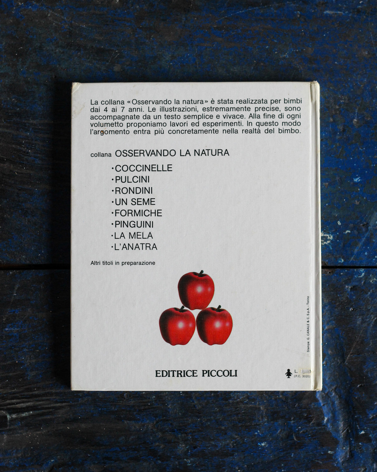 Libro vintage La mela – Editrice Piccoli