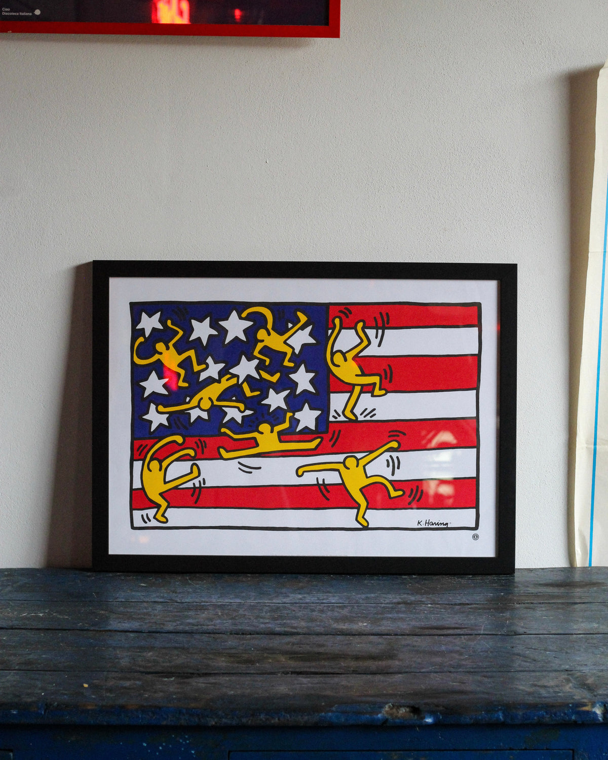 Manifesto Keith Haring Nouvelles Images con cornice – 1997