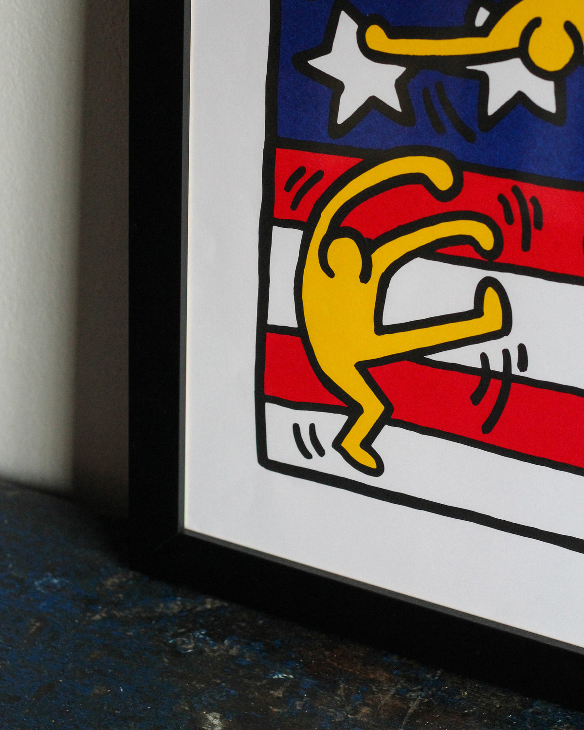 Manifesto Keith Haring Nouvelles Images con cornice – 1997