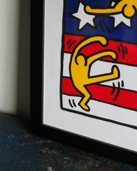 Manifesto Keith Haring Nouvelles Images con cornice – 1997