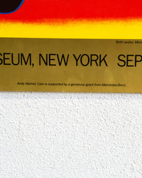 Manifesto Mostra Andy Warhol Cars - Guggenheim New York 1988